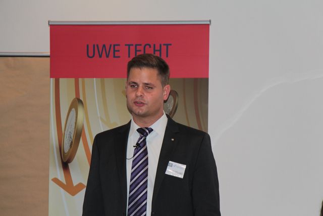 Referent vor dem Vortrag